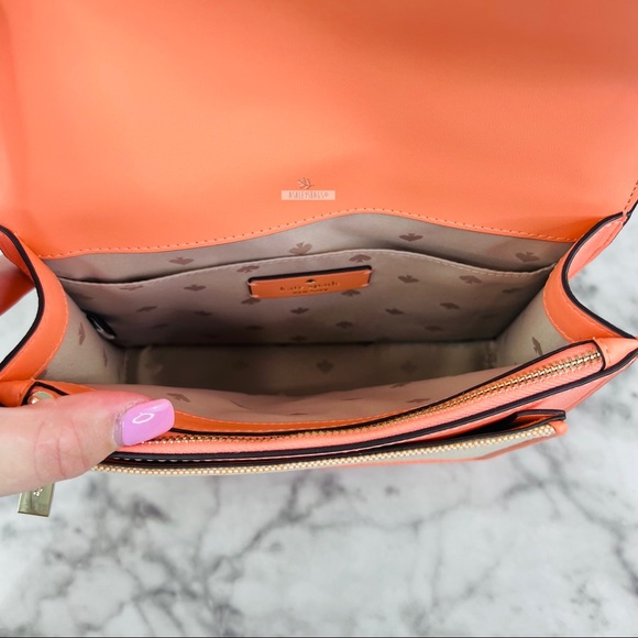 Kate Spade Melon Ball Pineapple Remi Flap Chain Crossbody Shoulder Bag - Picture 9 of 13